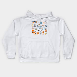 Hygge. Concept of Scandinavian lifestyle. Kids Hoodie